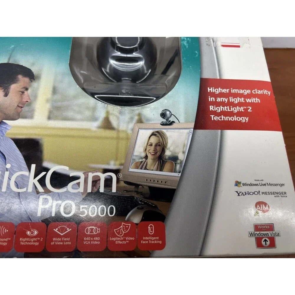 Logitech QuickCam Pro 5000 Webcam Windows 2000, XP OR VISTA